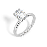 Oval Solitaire with Hidden Halo by Allure